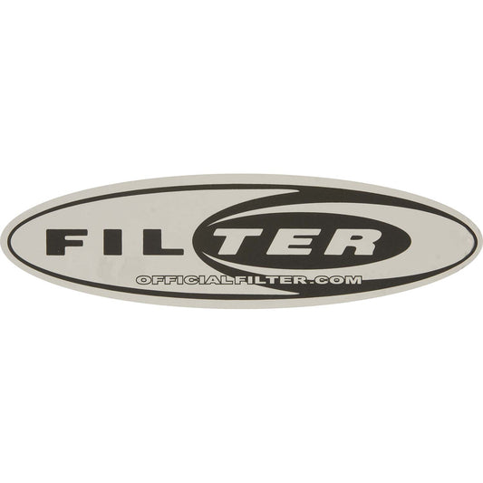 Filter Oval Logo Sticker Front