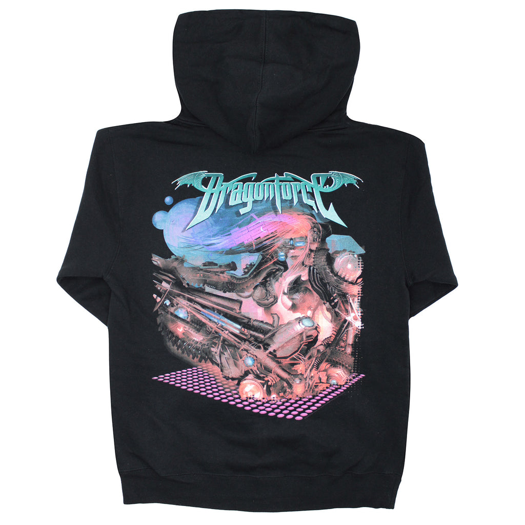 Dragonforce Merch Dragonforce Planet Zippered Hooded Sweatshirt 104314 | Rockabilia Merch ...