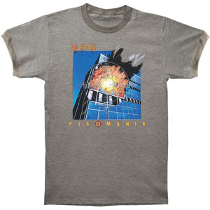 Def Leppard Pyromania Ringer Tee Slim Fit T-shirt Front