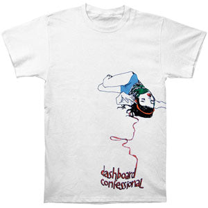 Dashboard Confessional Girl With Headphones Slim Fit T-shirt