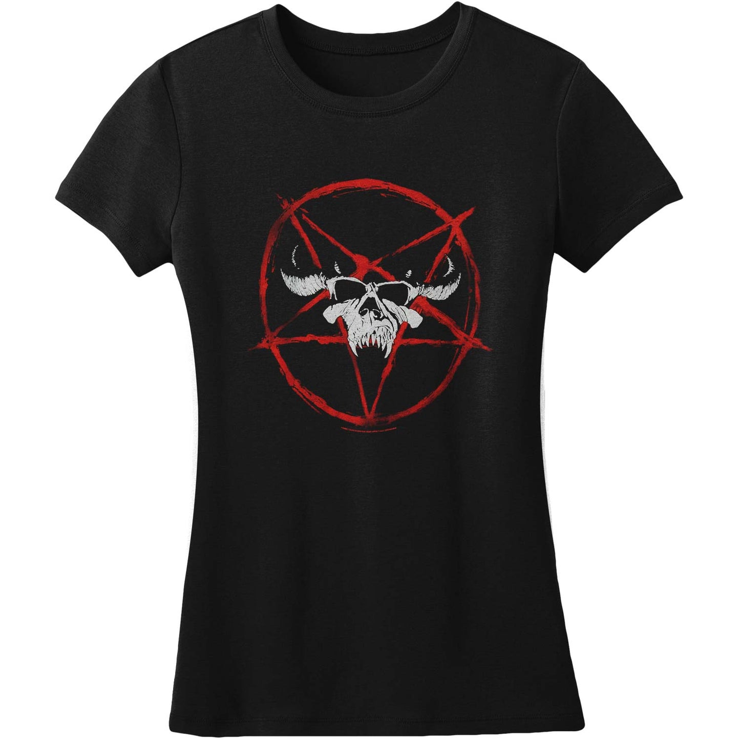 Pentagram Skull Soft Junior Top