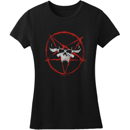 Pentagram Skull Soft Junior Top