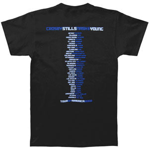 Crosby Stills Nash Young Tour Of America 02 T-shirt Back