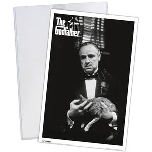 Godfather Cat Poster Print