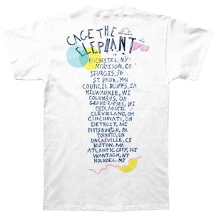 Cage The Elephant Back Stabbers Slim Fit T-shirt Back