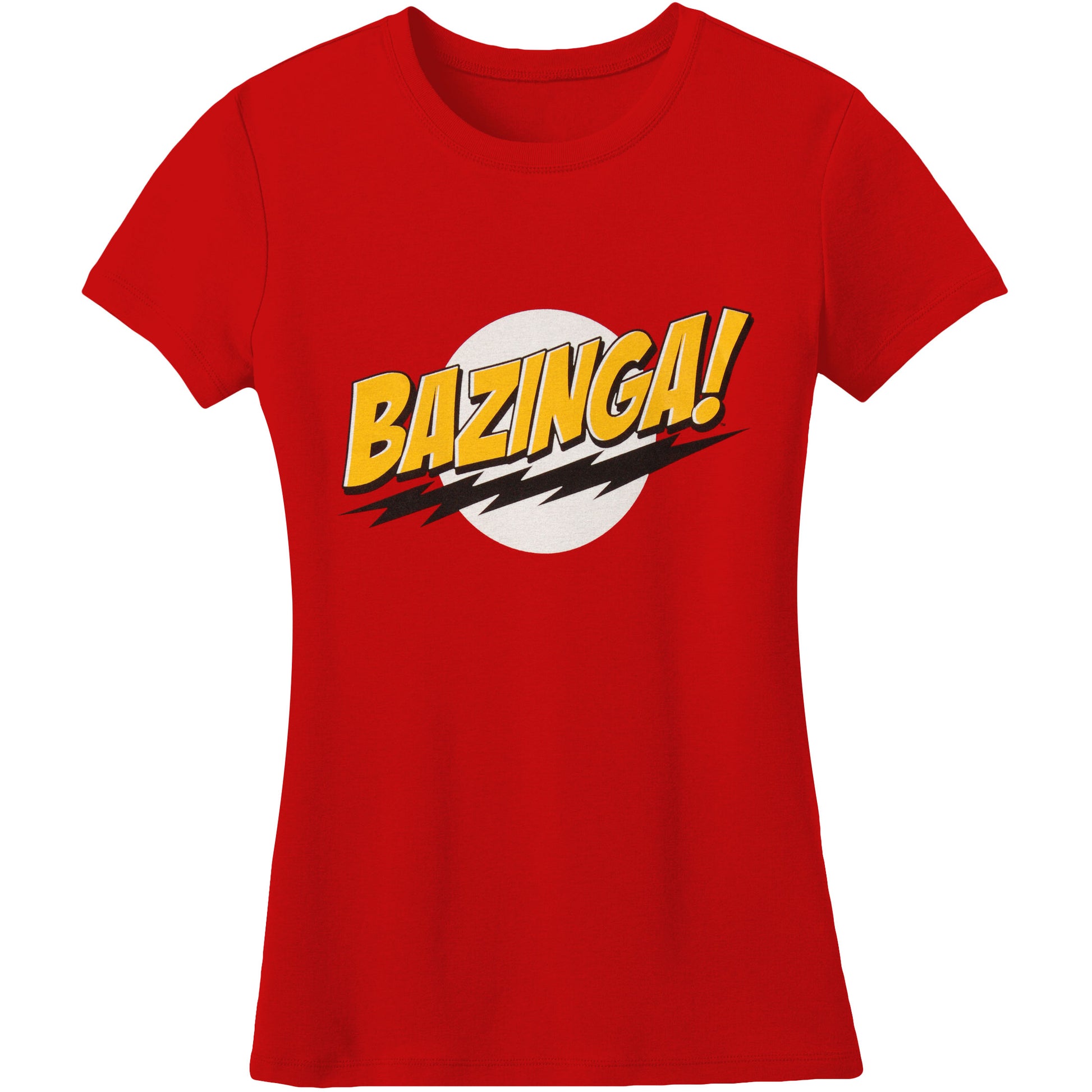 Big Bang Theory Bazinga! Red Junior Top