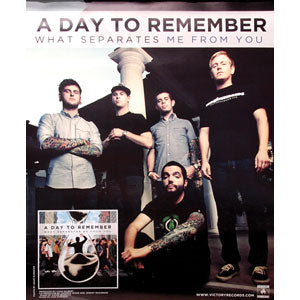 A Day To Remember What Separates Me From You Concert Promo Poster Front