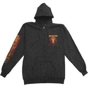 Blind Guardian Red Dragon Zippered Hooded Sweatshirt Front