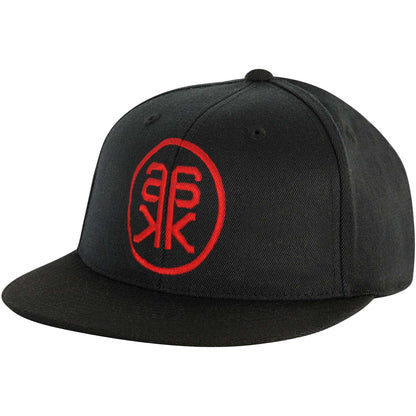 Alicia Keys Red AK Logo Black Cap Baseball Cap Front