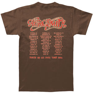 Aerosmith Route Of All Evil 06 Tour Slim Fit T-shirt Back