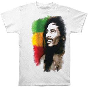 Bob Marley Stripe Side Profile T-shirt Front