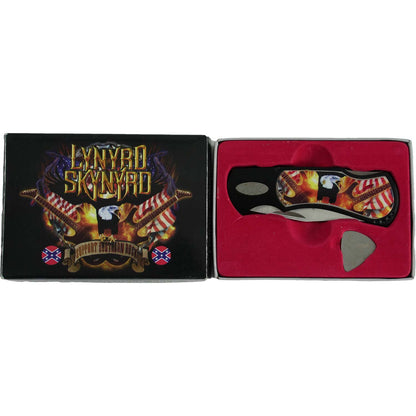 Lynyrd Skynyrd Rebel Eagle Folding Knive Back