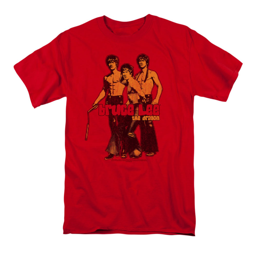 Bruce Lee Nunchucks T-shirt Front