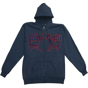Loggins & Messina Logo Zippered Hooded Sweatshirt Front