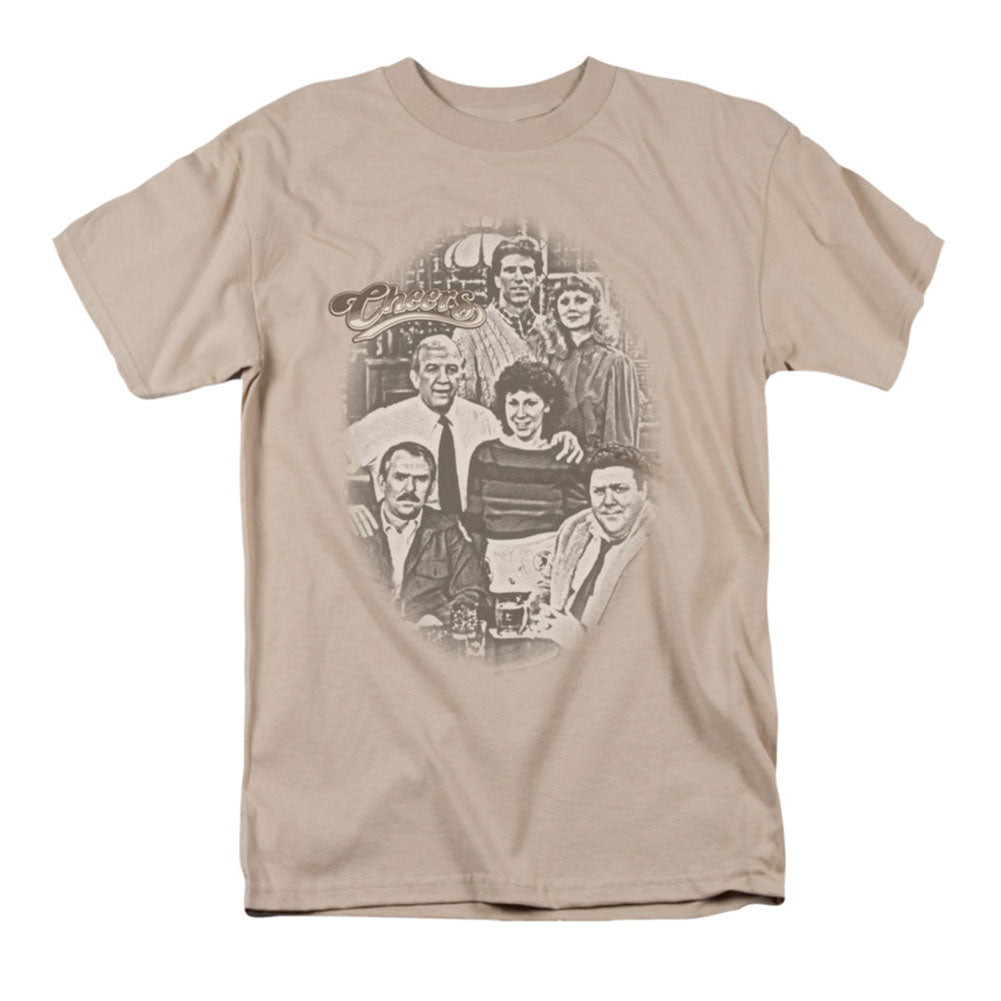 Cheers Cheers Original Cast Woodcut T-shirt