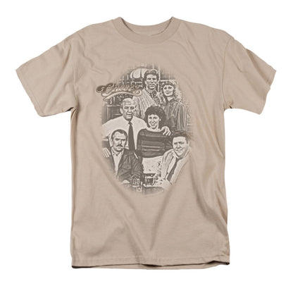 Cheers Cheers Original Cast Woodcut T-shirt