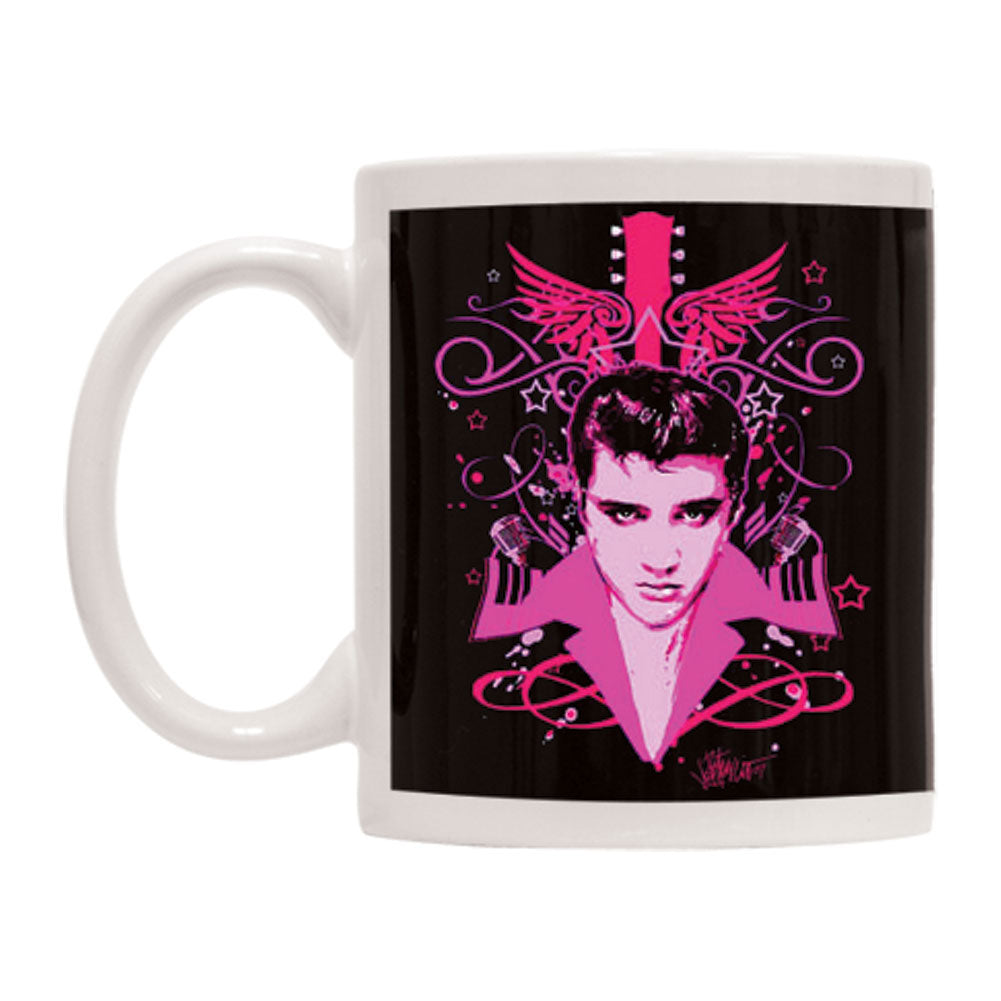 Elvis Presley Let's Face It Coffee Mug Front