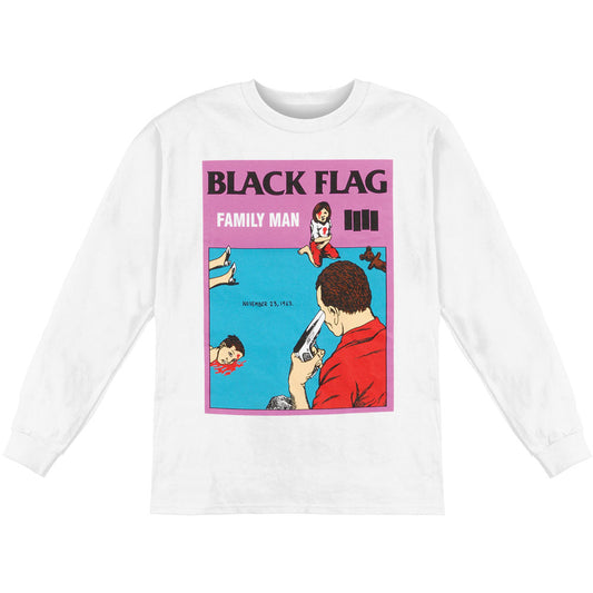 Black Flag Family Man  Long Sleeve Front