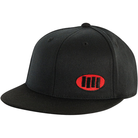 Black Flag Mini Oval Bars Baseball Cap Front