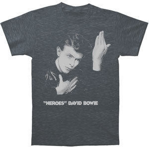 David Bowie Heroes Slim Fit T-shirt Front