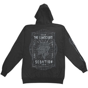 System Divide Sedation Zippered Hooded Sweatshirt Back