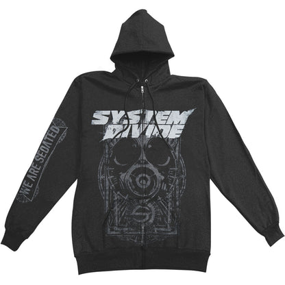 System Divide Sedation Zippered Hooded Sweatshirt Front
