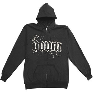 Down Brotherhood Zippered Hooded Sweatshirt Front