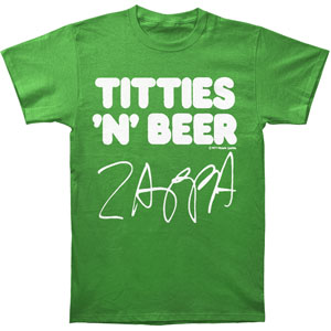 Frank Zappa Titties & Beer T-shirt Front