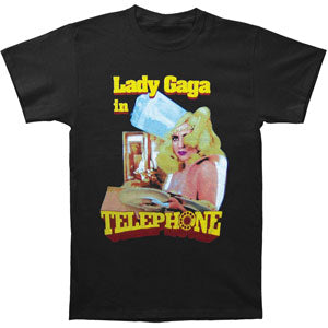 Lady Gaga Telephone 2010 Tour Slim Fit T-shirt Front