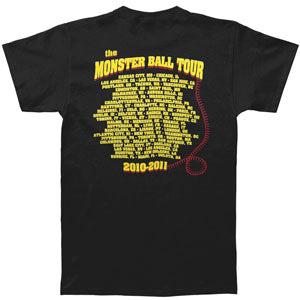 Lady Gaga Telephone 2010/2011 Tour Slim Fit T-shirt Back