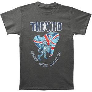 Who Long Live Rock With Stitches 30/1 Tee Vintage T-shirt Front