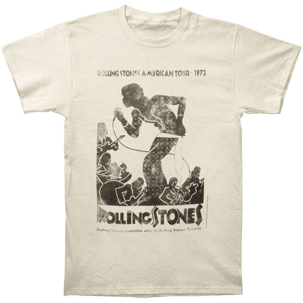 Rolling Stones Vintage Tour Poster Vintage T-shirt Front