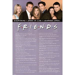 Friends Everything I Know In Life Domestic Poster