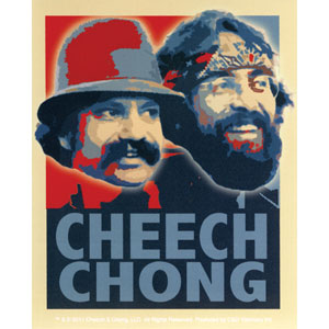 Cheech & Chong Retro Sticker Front