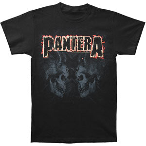 Pantera Watermarked Skulls T-shirt Front