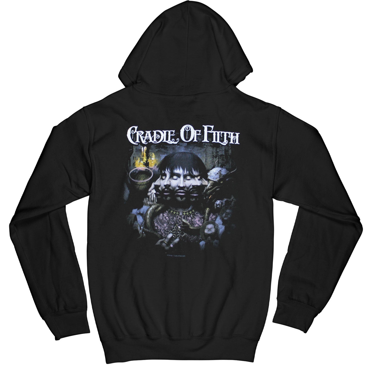 Cradle Of Filth Album Cover Zippered Hooded Sweatshirt
