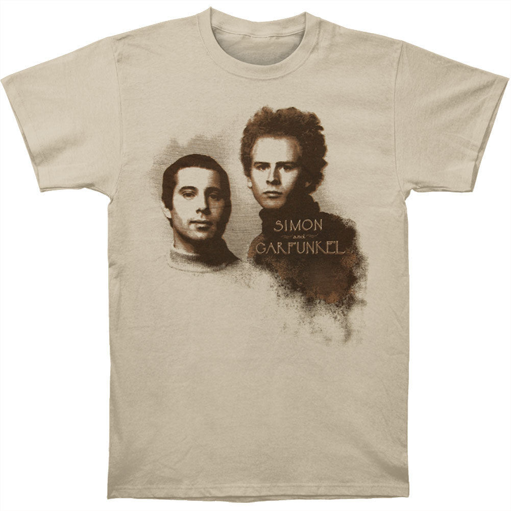 Simon & Garfunkel Faces Slim Fit T-shirt Front