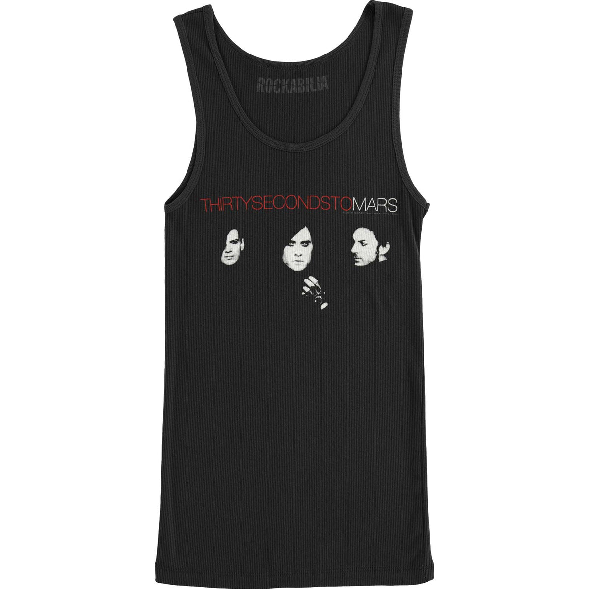 30 Seconds To Mars Floating Faces Junior Top Front