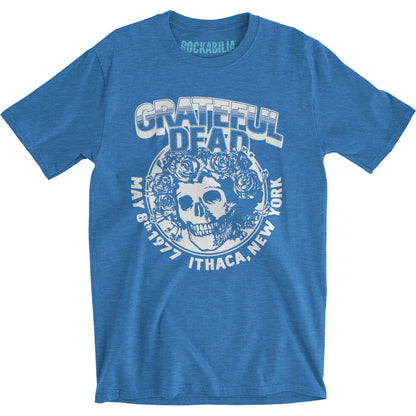 Grateful Dead Ithaca NY Adult Slim Fit T-shirt Front