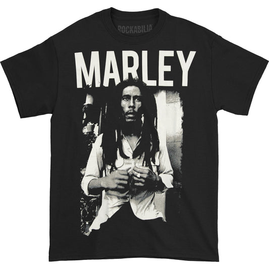 Bob Marley Black & White T-shirt Front