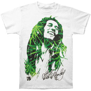 Bob Marley Dread Leaves T-shirt Front