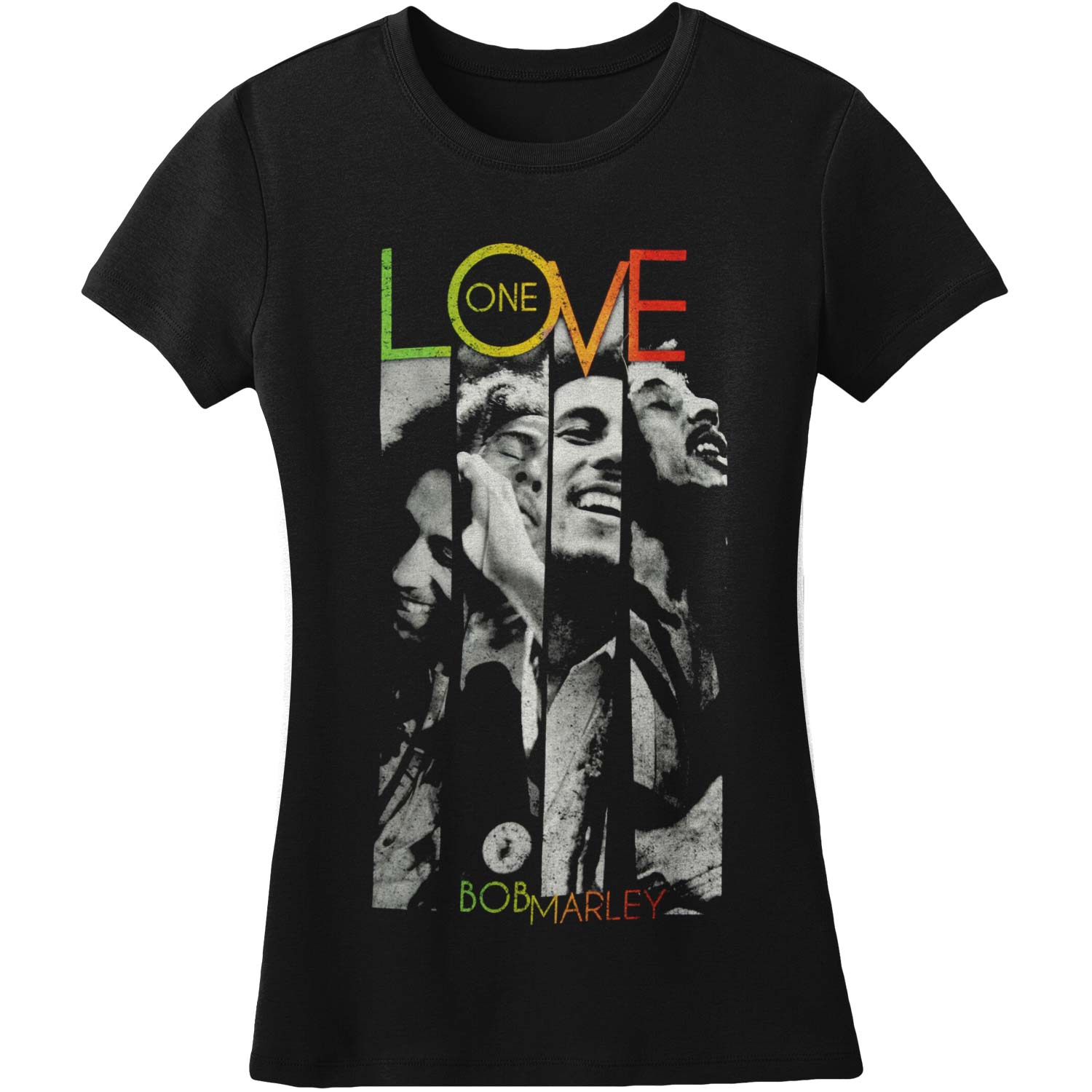 One Love Stripes Women's Tee Junior Top