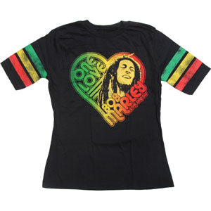 Bob Marley One Love Jersey Junior Top Front