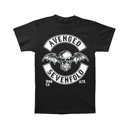 Avenged Sevenfold AVS Deathbat Crest Mens Regular T T-shirt Front
