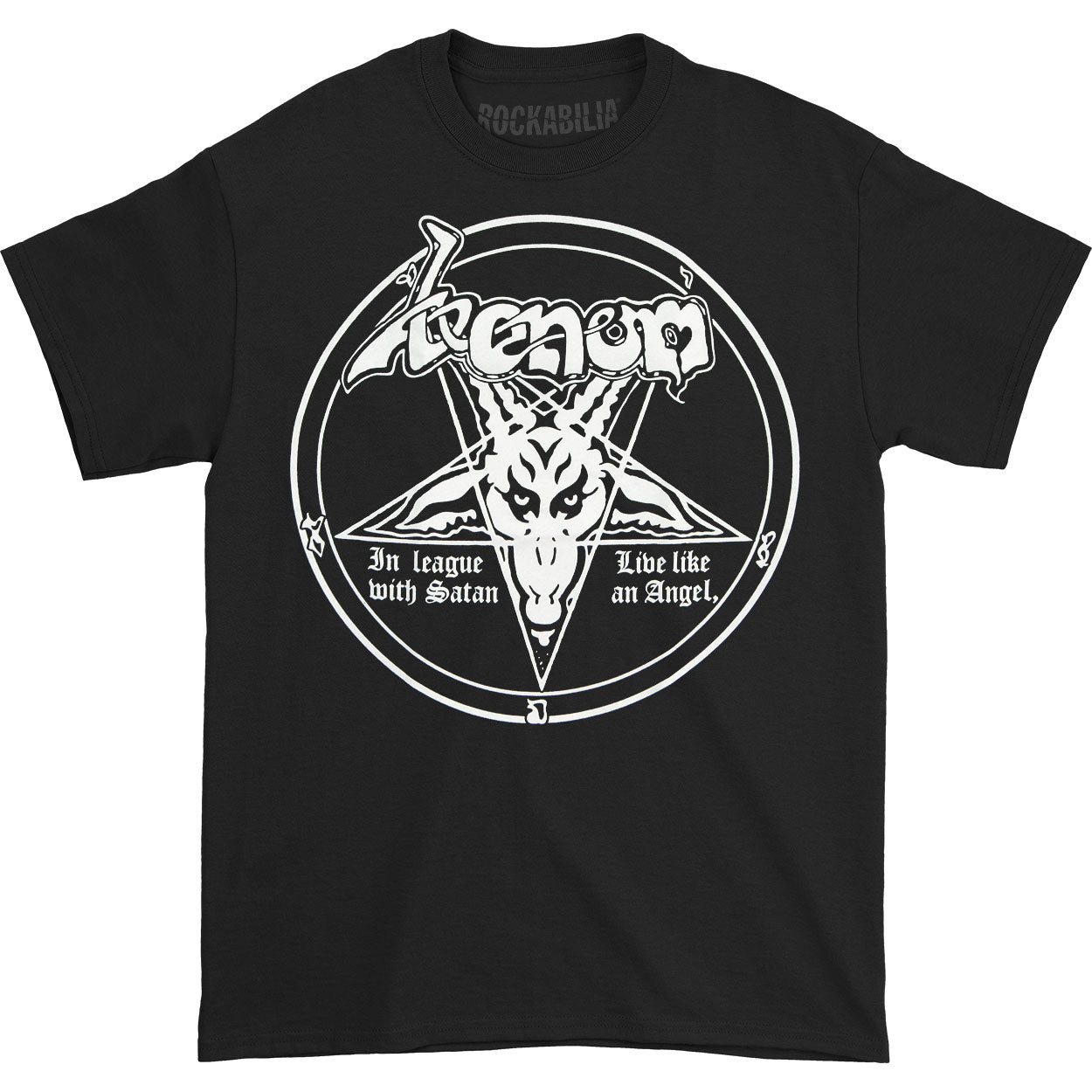 Venom In League With Satan T-shirt Front
