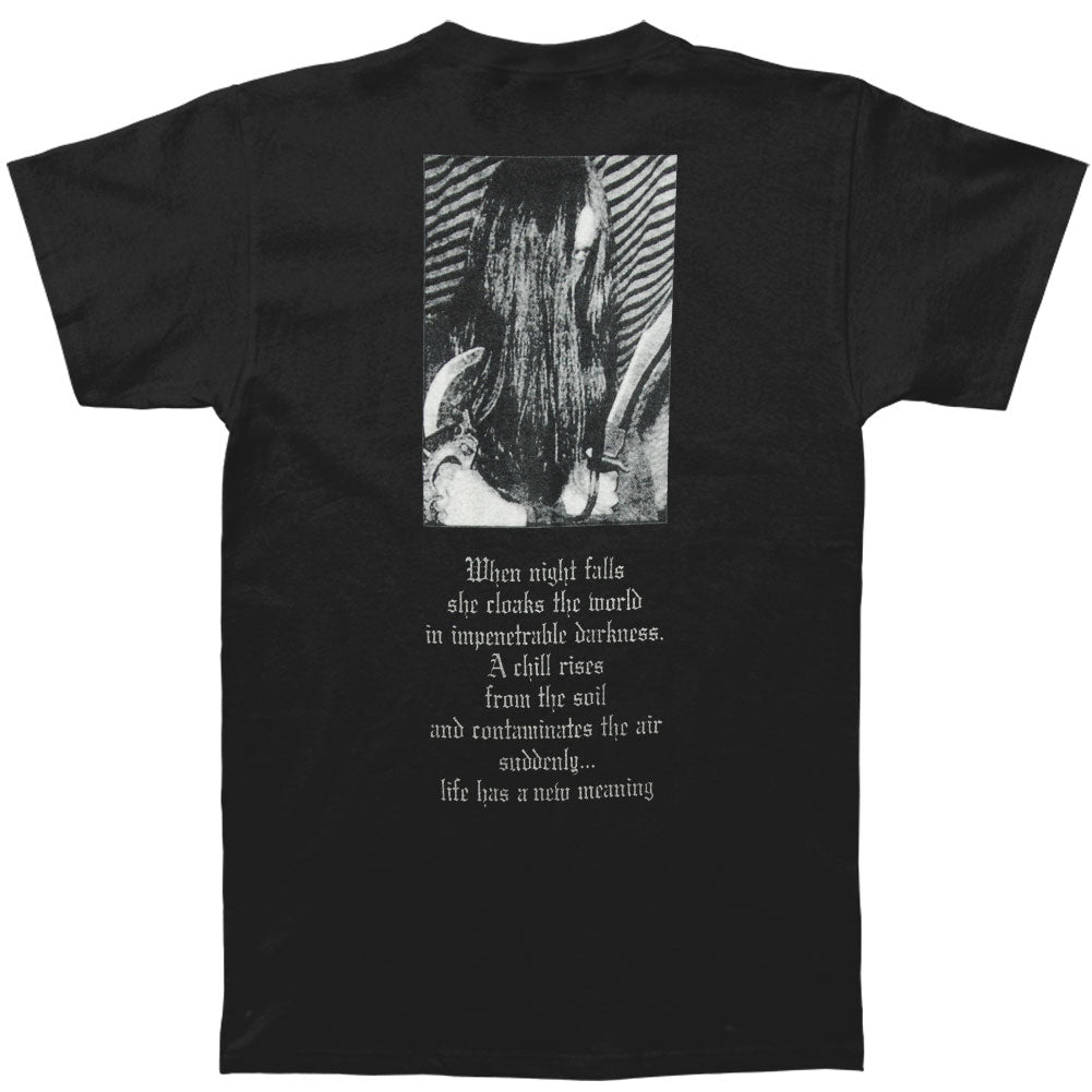 Burzum When Night Falls (Metallic Ink) T-shirt Back