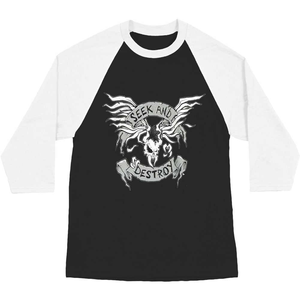 Metallica Seek & Destroy 09 (San Rafael) Raglan Baseball Jersey Front