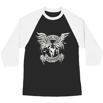 Metallica Seek & Destroy 09 (San Rafael) Raglan Baseball Jersey Front