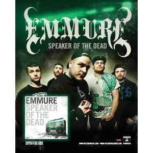 Emmure Speaker Of The Dead Concert Promo Poster Front