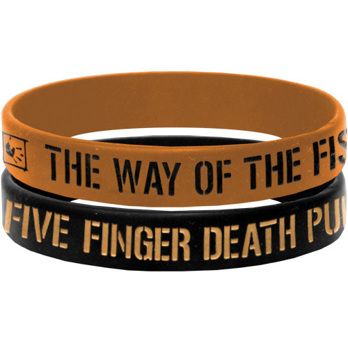 Five Finger Death Punch WOTF Logo Rubber Bracelet Front